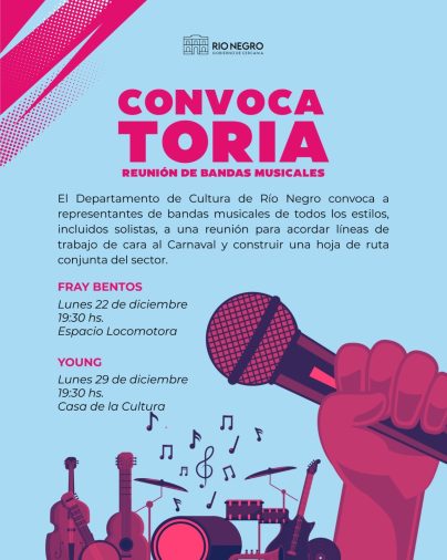 Convocatoria a Bandas Musicales